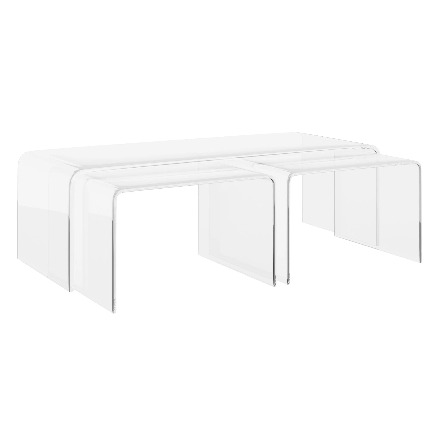 Aria Waterfall Nesting Coffee Table 3 Aria Waterfall Nesting Coffee Table