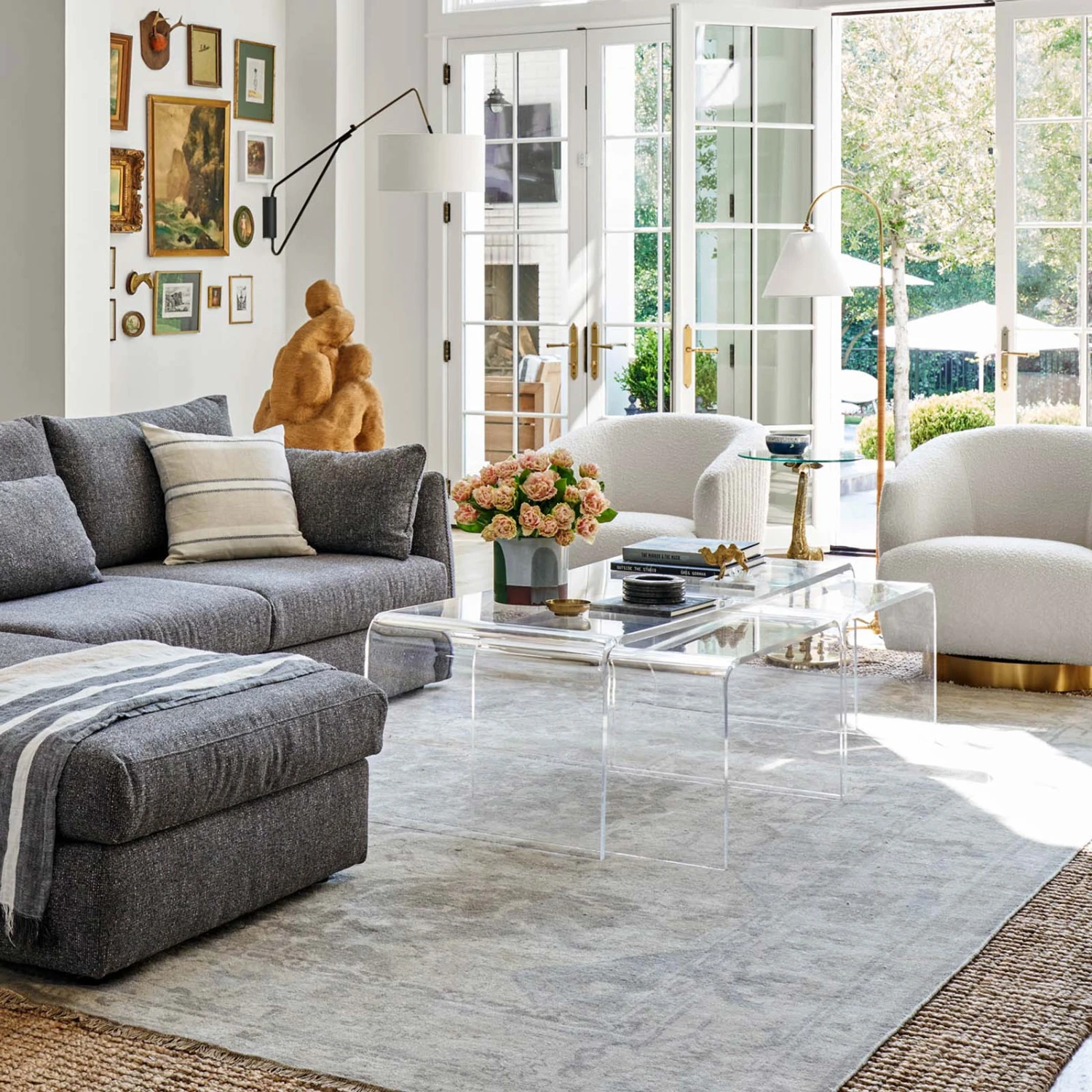 Aria Waterfall Nesting Coffee Table 4 Aria Waterfall Nesting Coffee Table - Image 2