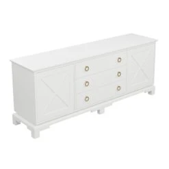 Custom Aerin Credenza -Furniture & Decoration Shop AerinCredenzaMatrix.CirrusWhite.03 840f8384 10a7 4ebe a846 789429583e83