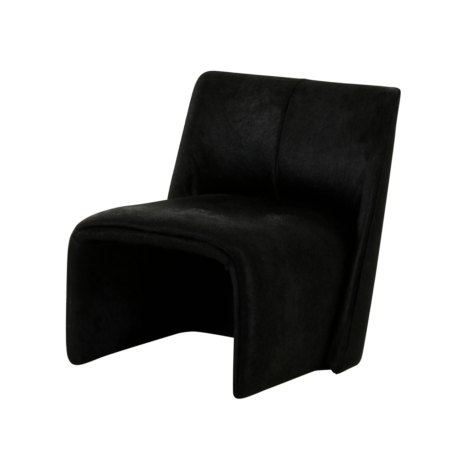 After Midnight Accent Chair In Black Hide 3 After Midnight Accent Chair In Black Hide