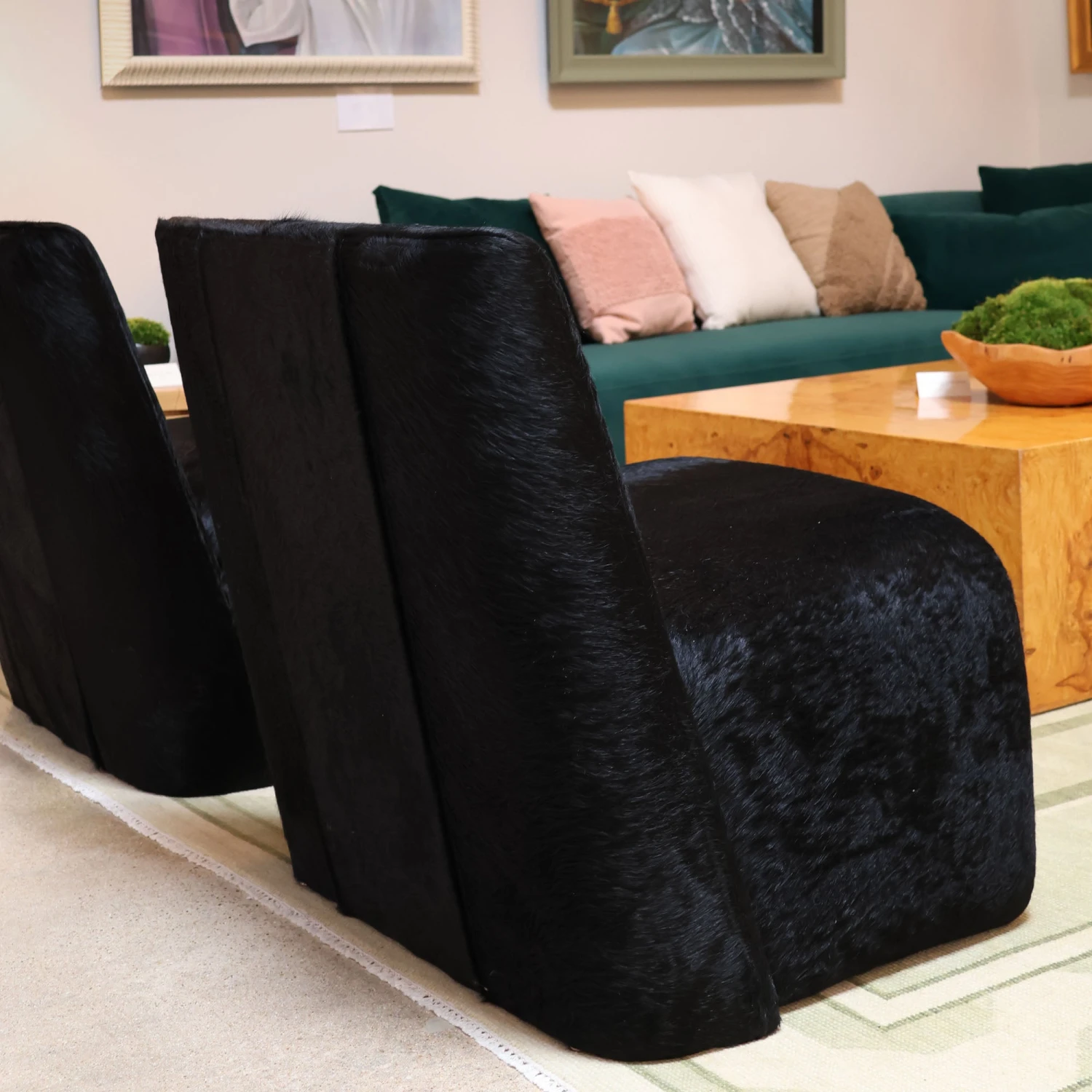 After Midnight Accent Chair In Black Hide 4 After Midnight Accent Chair In Black Hide - Image 2