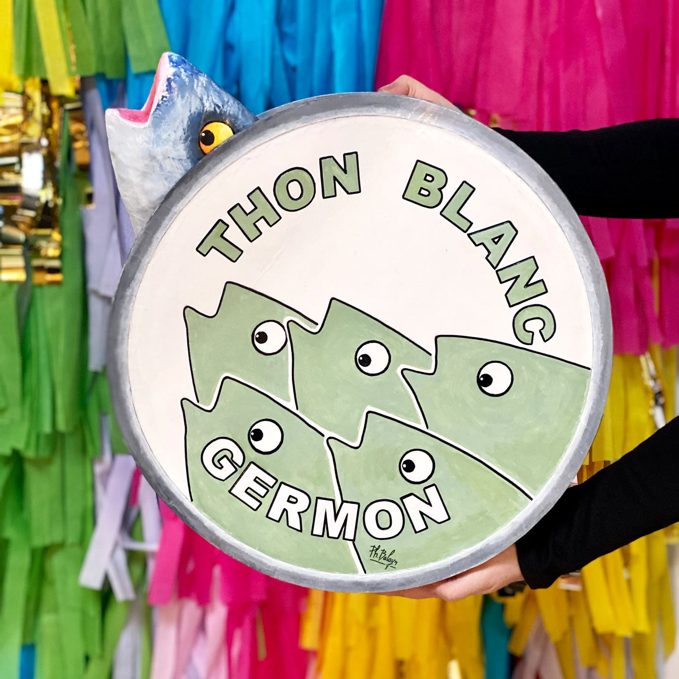 Albacore Tuna Sculpture - Water Green 4 Albacore Tuna Sculpture - Water Green - Image 2