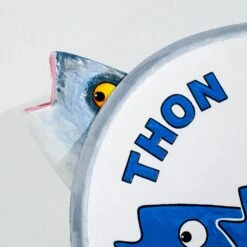 Albacore Tuna Sculpture - Electric Blue -Furniture & Decoration Shop AlbacoreTunaSculpture ElectricBlue.03