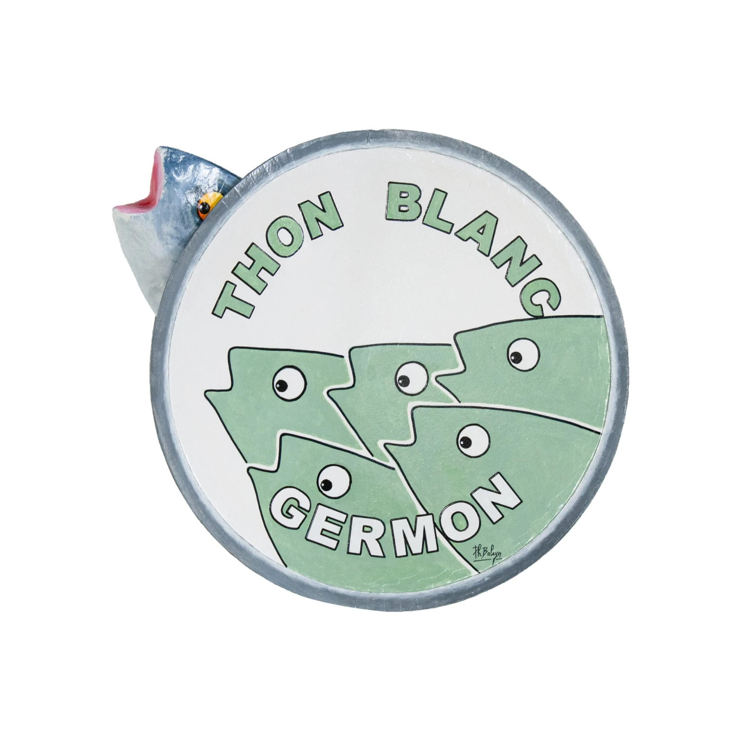 Albacore Tuna Sculpture - Water Green 3 Albacore Tuna Sculpture - Water Green