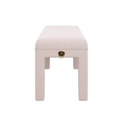 Custom Arden Bench -Furniture & Decoration Shop ArdenBenchinFrancisBlushChenille.03