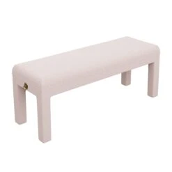 Custom Arden Bench -Furniture & Decoration Shop ArdenBenchinFrancisBlushChenille.04
