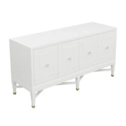 Custom Ariel Credenza -Furniture & Decoration Shop ArielCredenzainCirrusWhiteLacquer.03