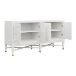 Custom Ariel Credenza -Furniture & Decoration Shop ArielCredenzainCirrusWhiteLacquer.04