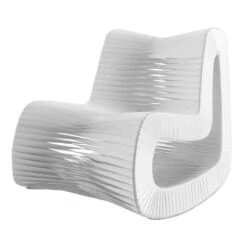 Seat Belt Rocking Chair - White