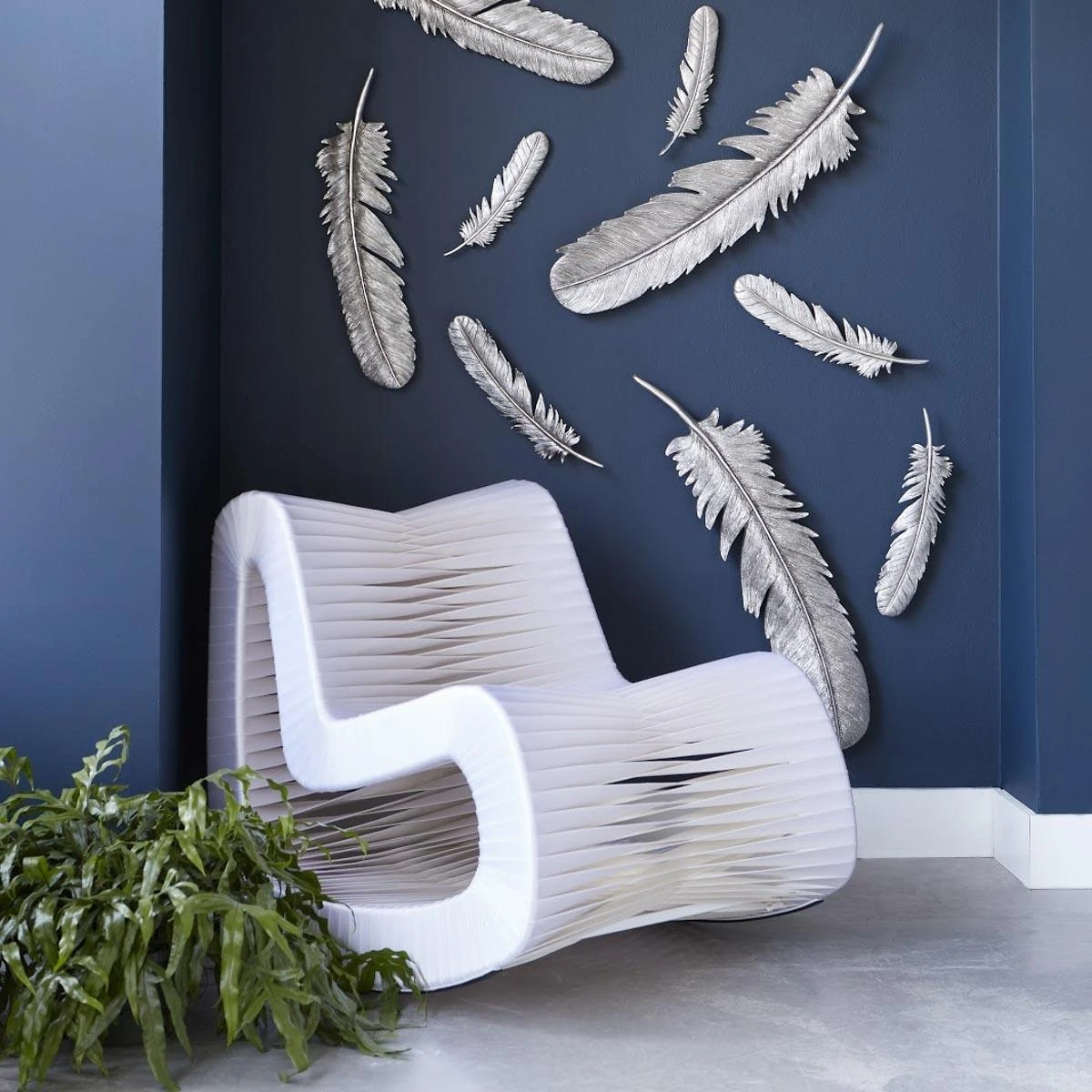 Seat Belt Rocking Chair - White 4 Seat Belt Rocking Chair - White - Image 2