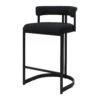 Ballantine Counter Stool In Matte Black Black Boucle -Furniture & Decoration Shop BallantineCounterStoolinMatteBlackBlackBoucle.01