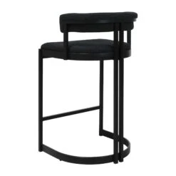Ballantine Counter Stool In Matte Black Black Boucle 11 Ballantine Counter Stool In Matte Black Black Boucle -Furniture & Decoration Shop BallantineCounterStoolinMatteBlackBlackBoucle.02