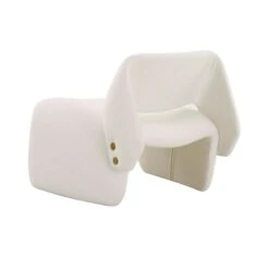 Bar Back Accent Chair In Ivory -Furniture & Decoration Shop BarBackAccentChairinIvory.04