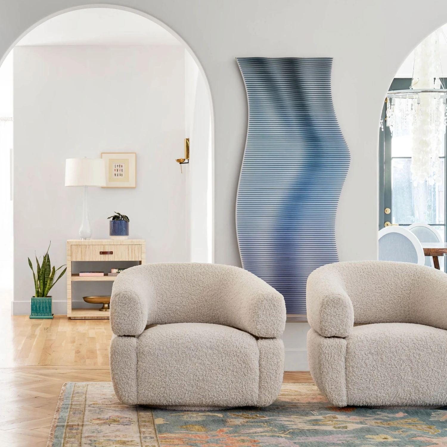 Blue Wave In Acrylic 4 Blue Wave In Acrylic - Image 2