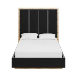 Custom Brant Bed -Furniture & Decoration Shop BrantBedinBowenCharcoalVelvet.01