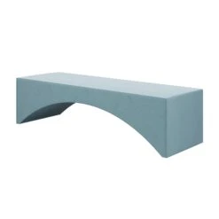 Custom Brooklyn Bench -Furniture & Decoration Shop BrooklynBenchinClarioIceVelvet.02