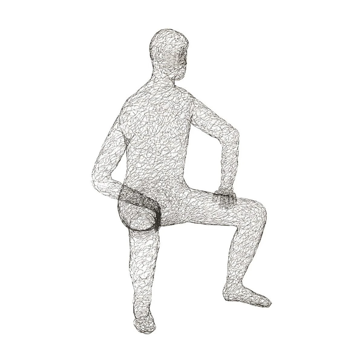 Crazy Wire Lounging Male 3 Crazy Wire Lounging Male