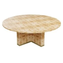Custom Canton Dining Table -Furniture & Decoration Shop CantonDiningTable.GoldenPecanMappaBurl.03 b07185d8 598b 41a3 9e54 fc0cd8c5110d
