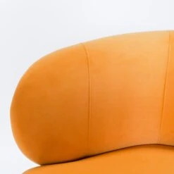 Capri Swivel Chair In Mustard Velvet -Furniture & Decoration Shop CapriSwivelChairInMustardVelvet.03