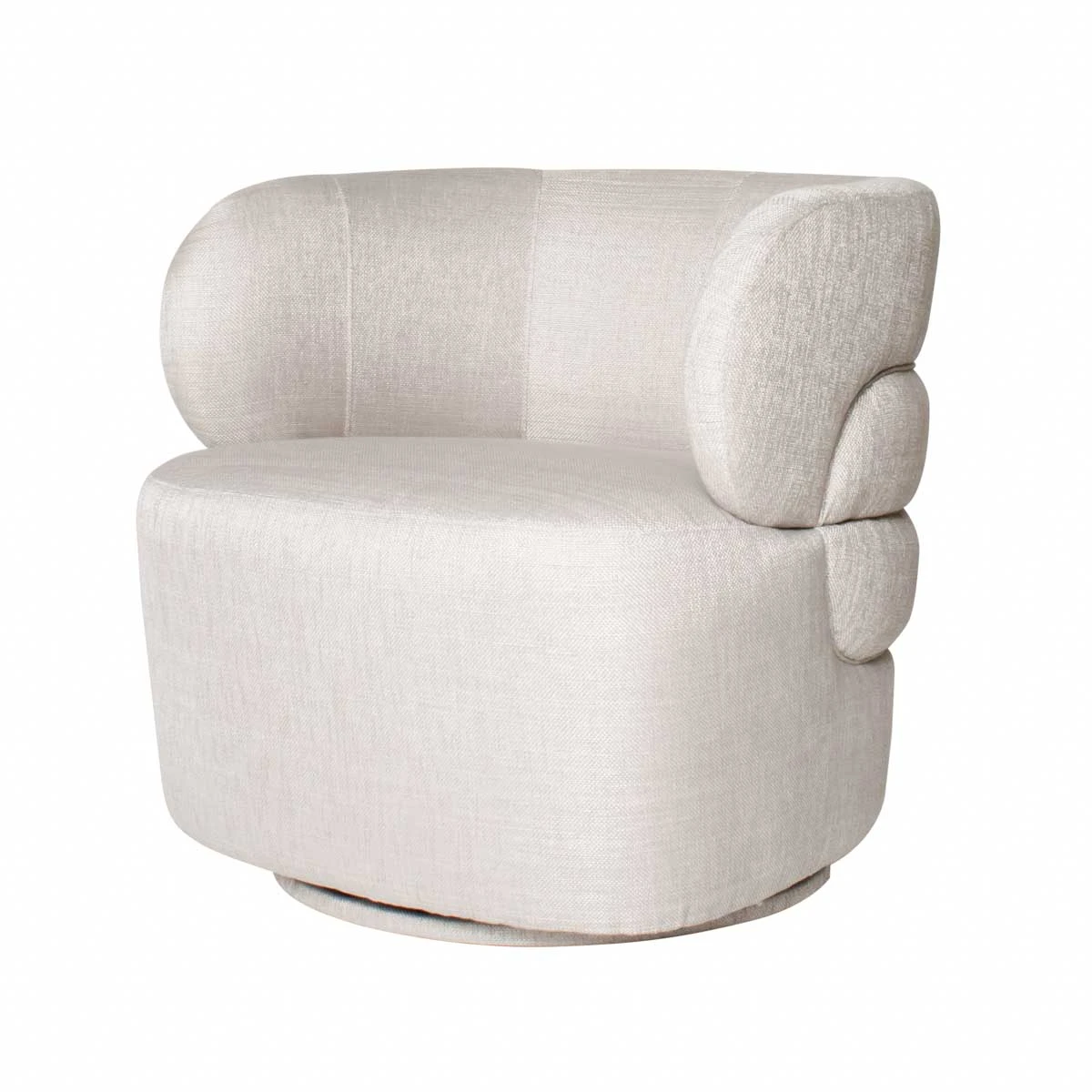 Capri Swivel Chair In Grey Tweed 3 Capri Swivel Chair In Grey Tweed
