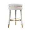 Chance Counter Stool In Grey Boucle -Furniture & Decoration Shop ChanceCounterStoolinGreyBoucle.01