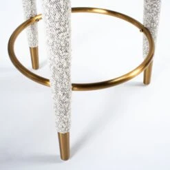 Chance Counter Stool In Grey Boucle -Furniture & Decoration Shop ChanceCounterStoolinGreyBoucle.04