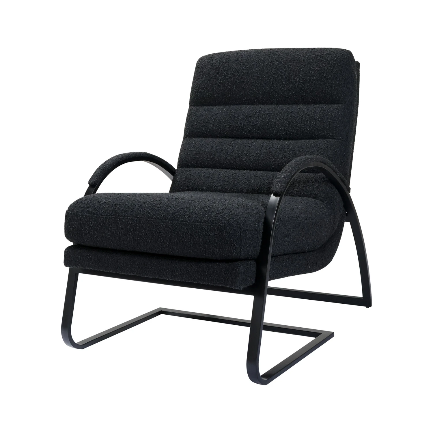 Claude Chair In Black Boucle 3 Claude Chair In Black Boucle