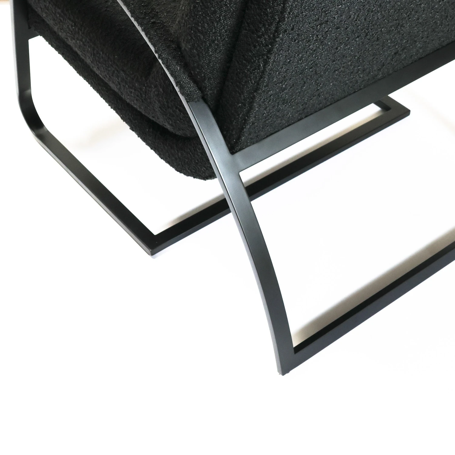 Claude Chair In Black Boucle 7 Claude Chair In Black Boucle - Image 5