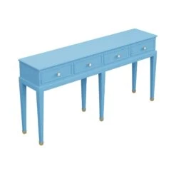 Custom Clement Console Table -Furniture & Decoration Shop ClementConsoleTableinMazieGrasscloth.03