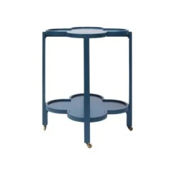 Clover Bar Cart In Dark Blue -Furniture & Decoration Shop CloverBarCartinDarkBlue.02