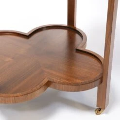 Clover Bar Cart In Walnut Veneer -Furniture & Decoration Shop CloverBarCartinWalnutVeneer.05