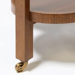 Clover Bar Cart In Walnut Veneer -Furniture & Decoration Shop CloverBarCartinWalnutVeneer.08