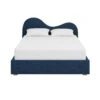Clyde Queen Bed In Navy Boucle 2 Clyde Queen Bed In Navy Boucle -Furniture & Decoration Shop ClydeQueenBedinNavyBoucle.01