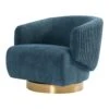Come Next Monday Swivel Chair In Indigo 1 Come Next Monday Swivel Chair In Indigo -Furniture & Decoration Shop ComeNextMondaySwivelChairInIndigo.01