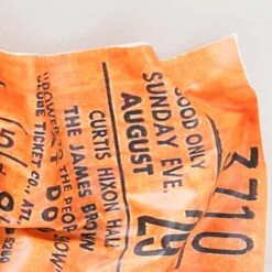 Rock ‘N Roll Stub - 1971 -Furniture & Decoration Shop ConcertTicket JamesBrown.03