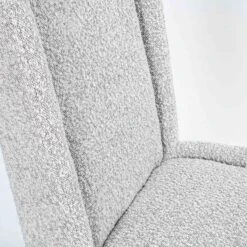 Coty Dining Chair In Grey Boucle -Furniture & Decoration Shop CotyDiningChairinGreyBoucle.07