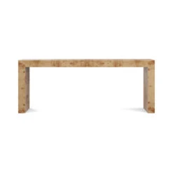 Custom Savannah Console Table -Furniture & Decoration Shop CustomSavannahBurlConsoleTable.GoldenPecanMappaBurl.02
