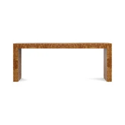 Custom Savannah Console Table -Furniture & Decoration Shop CustomSavannahBurlConsoleTable.GoldenPecanOliveAsh.02