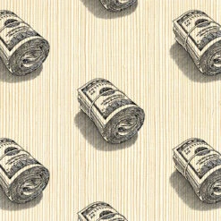 Dolla Toile Grasscloth Wallpaper