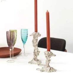 Drip Candle Holder In Silver - Large -Furniture & Decoration Shop Drip Candle Holder Small.03 f7fc9c5b f51f 4a30 9c30 c998832d93a4