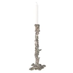 Drip Candle Holder In Silver - XXL