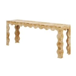 Custom Elizalde Console Table -Furniture & Decoration Shop ElizaldeConsoleTable.GoldenPecanMappaBurl.02