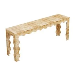 Custom Elizalde Console Table -Furniture & Decoration Shop ElizaldeConsoleTable.GoldenPecanMappaBurl.03