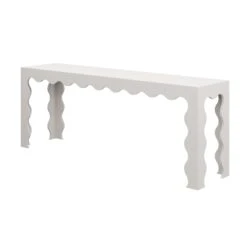 Custom Elizalde Console Table -Furniture & Decoration Shop ElizaldeConsoleTable.MistAbacaGrasscloth.02