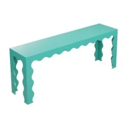 Custom Elizalde Console Table -Furniture & Decoration Shop ElizaldeConsoleTable.SpringGreenLacquer.03