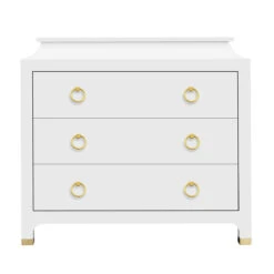 Espionage Chest Large In White Lacquer