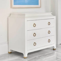 Espionage Chest Large In White Lacquer -Furniture & Decoration Shop Espionage 20Chest 20In 20White 20Lacquer.02