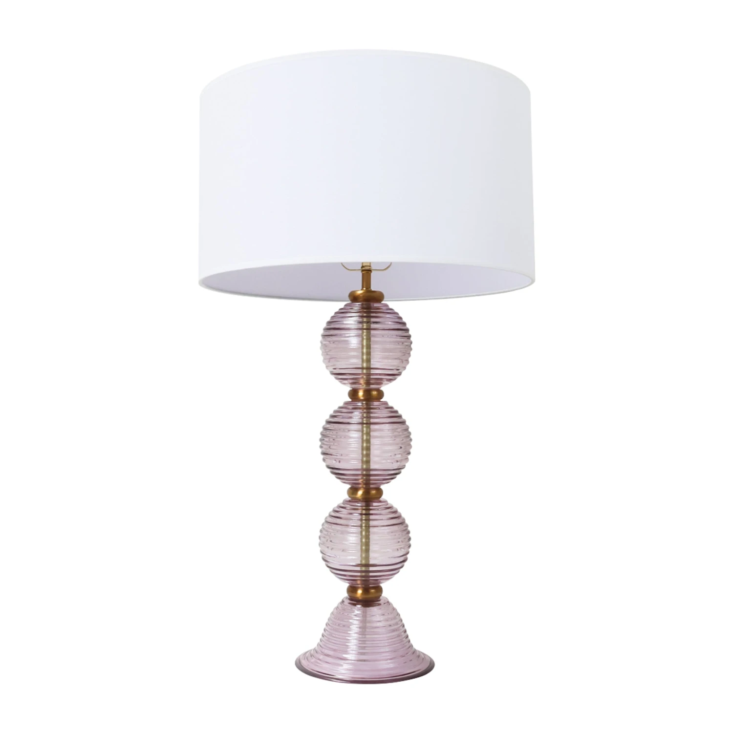 Essex Lamp In Purple - White Shade 3 Essex Lamp In Purple - White Shade