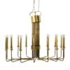 Parzinger Style Brass Chandelier Horizontal -Furniture & Decoration Shop FL46 2ParzingerStyleBrassChandelierHorizontal .01