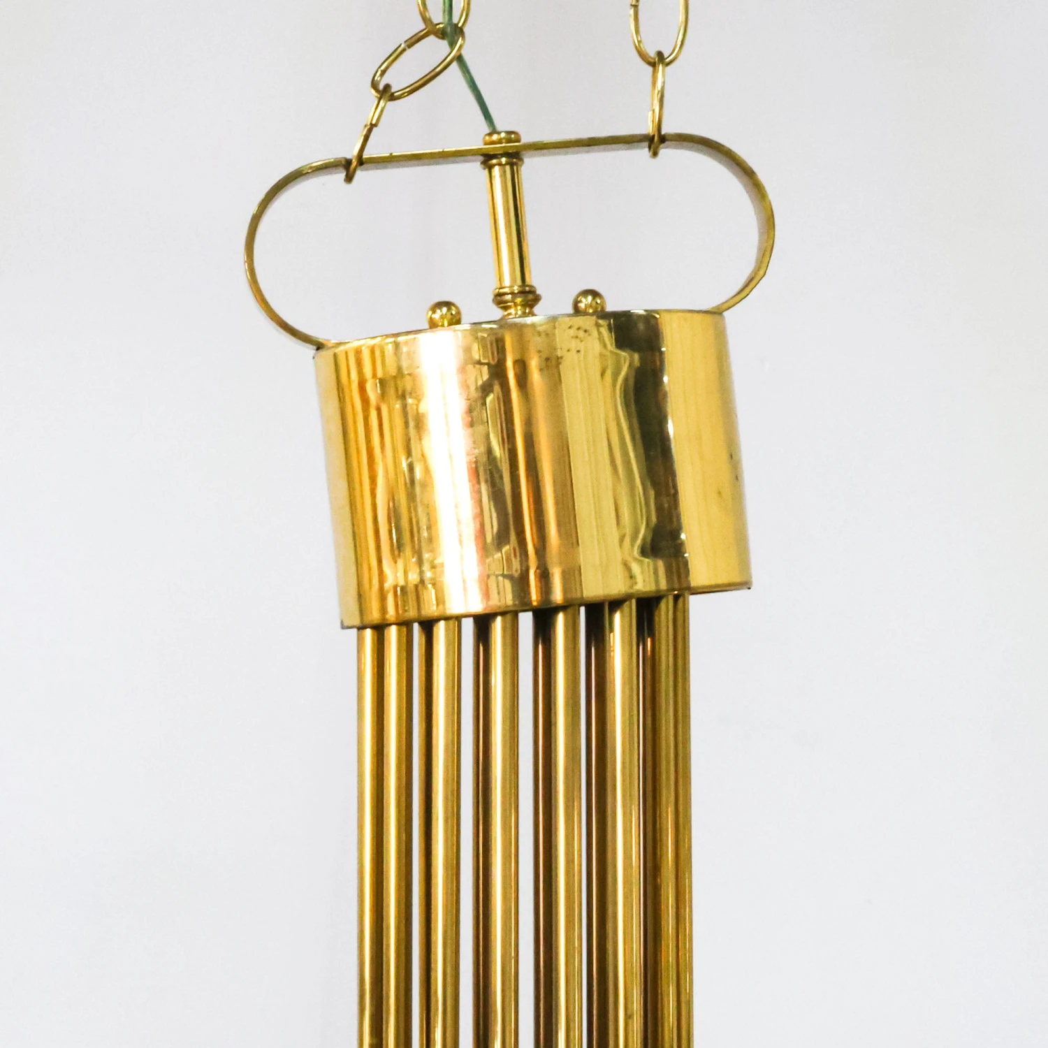 Parzinger Style Brass Chandelier Horizontal 8 Parzinger Style Brass Chandelier Horizontal - Image 6